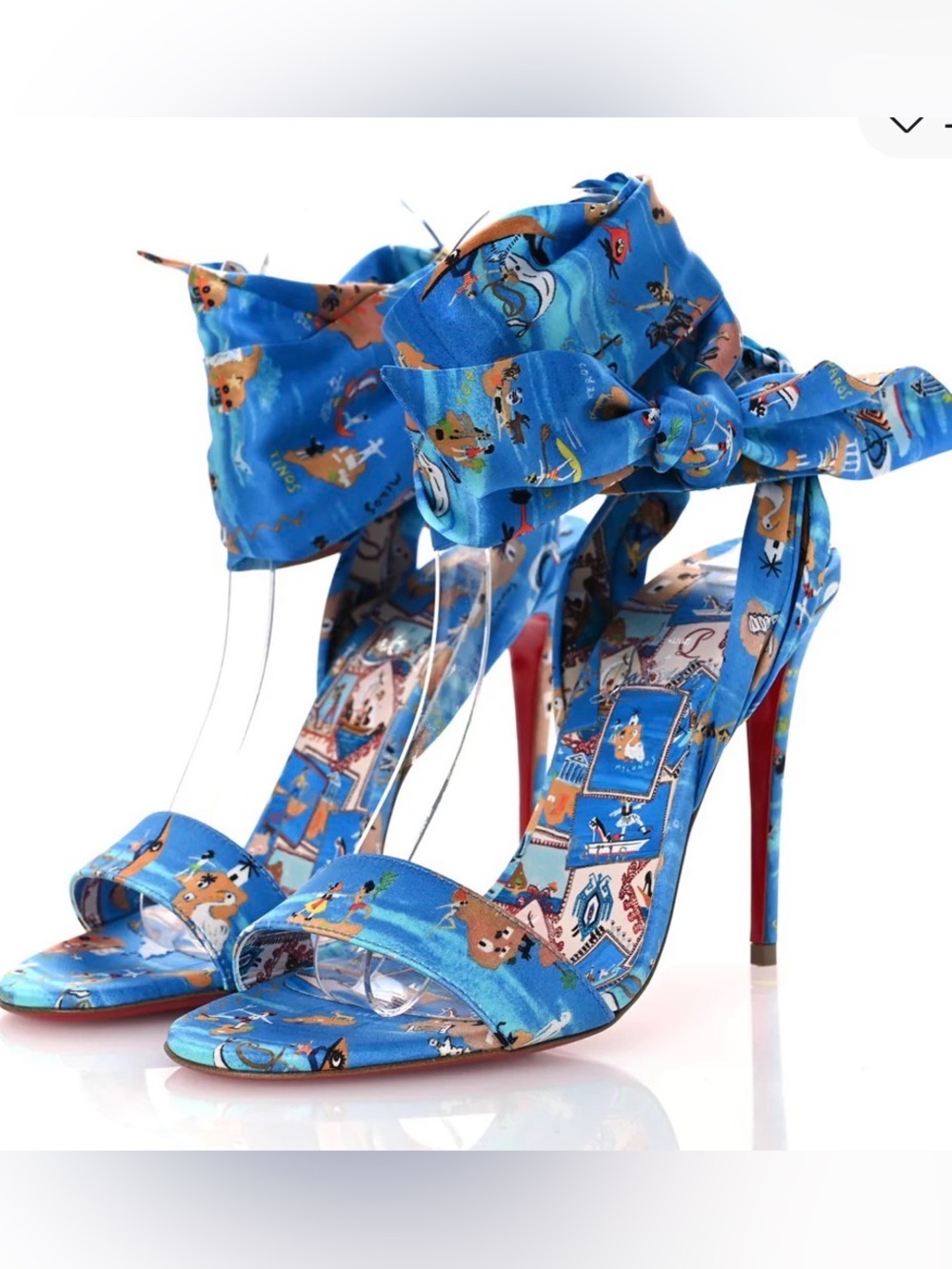 Christian Louboutin Crepe Satin Greekaba Du Desert 100